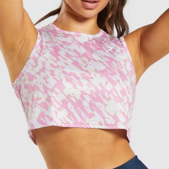 Gymshark Training Cropped Top Pink - Picture 1 of 7